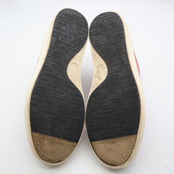 Magnanni Brando Men's Size US 9 M High Top Lace Up Sneakers Brown Red Leather - Picture 7 of 14